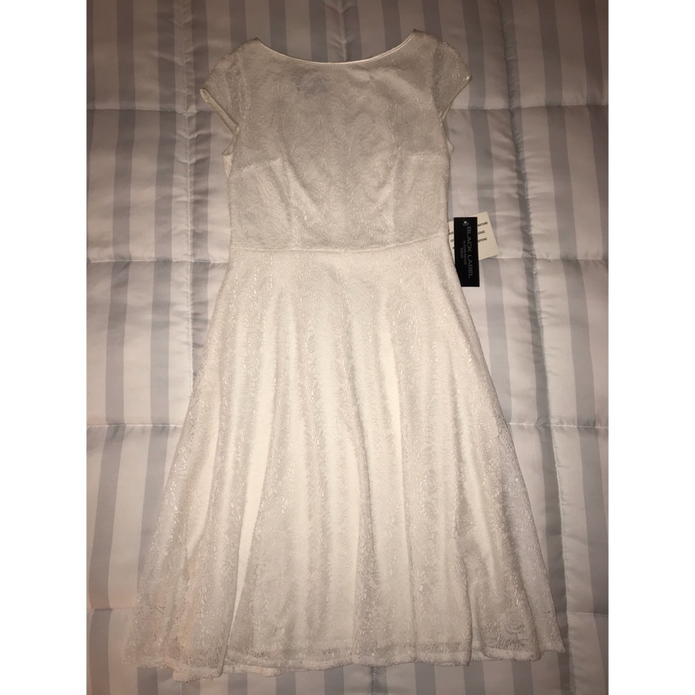 White Lace Skater Dress